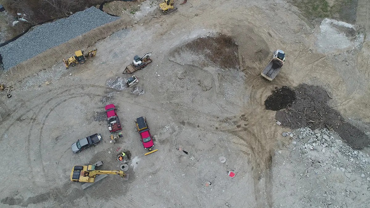 Cook Pond Estates project progress view 2